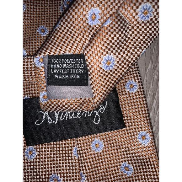 Set of 5 Men's Floral Tie Set Multicolor Designer Business Formal 5 Pc - Picture 2 of 13